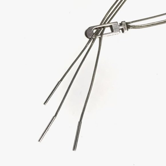 Gucci Sterling Silver Three Strand Lariat w Square G Clasp - Picture 6 of 14